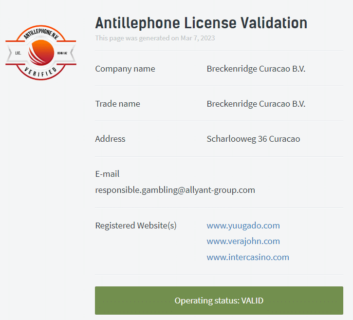 license-verajohn