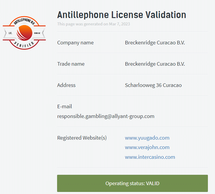 yuugado-license