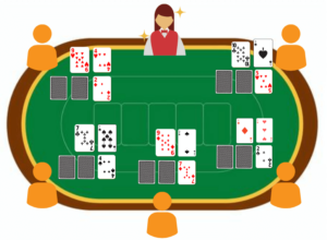 【ステップ5】5枚目のカードが表向きで配布される（5thストリート）