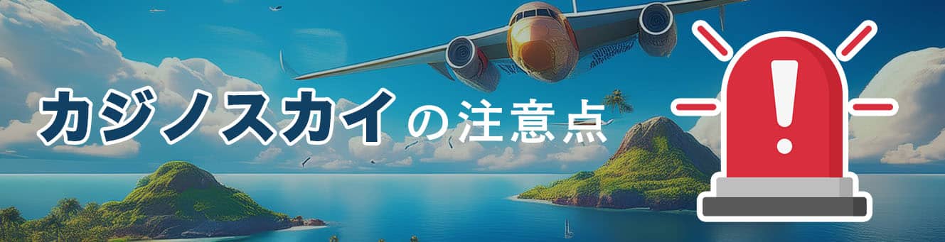 カジノスカイの注意点