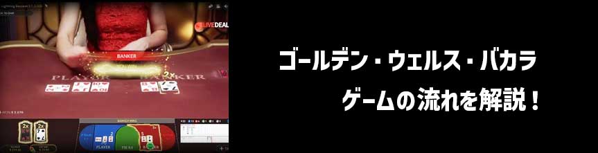 ゴールデンウェルスバカラ-ゲームの流れ