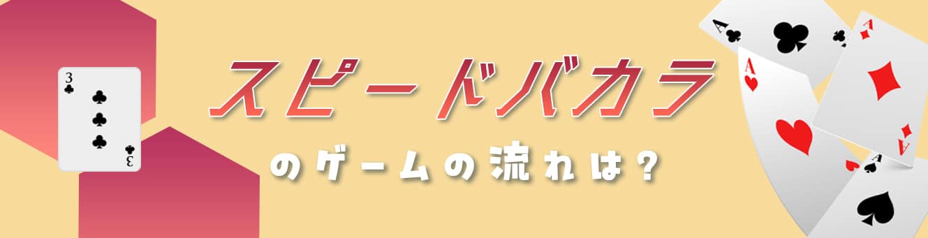 スピードバカラのゲームの流れは?