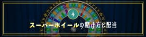 スーパーホイールの賭け方と配当