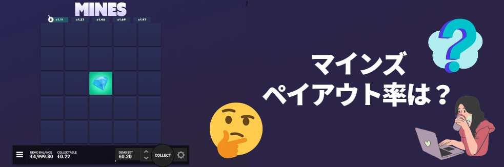 マインズのペイアウト率 マインズのペイアウト率