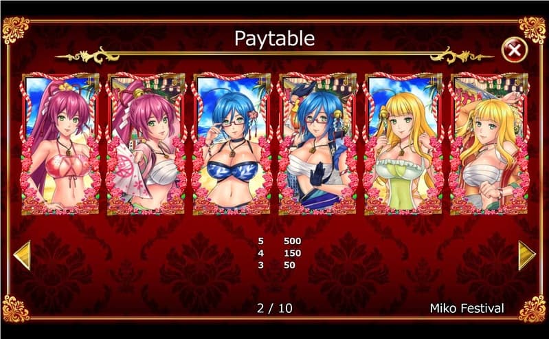 Miko-Festival-paytable Miko-Festival-paytable